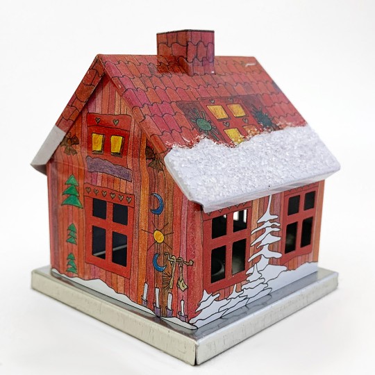 Red Winter House Incense Smoker ~ Germany